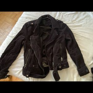 blank NYC navy corduroy jacket